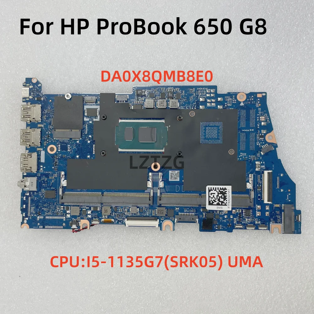 DA0X8QMB8E0 For HP ProBook 650 G8 Laptop Motherboard CPU I5-1135G7 SRK05 DDR4 100% Tested OK