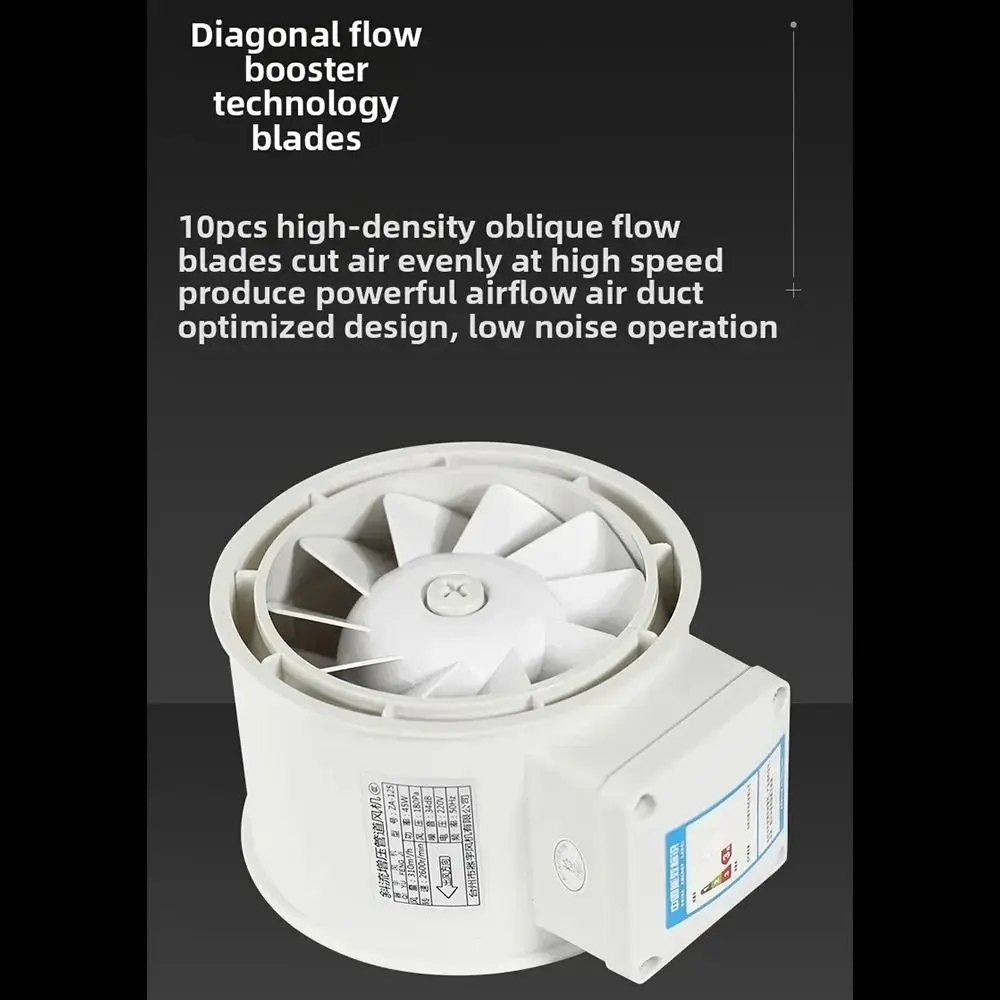 

прочные бесшумные промышленные вытяжные вентиляторы 4/6 дюймов круглые трубы канальный вентилятор воздухоочиститель вентилятор ванная комната кухня туалет стена