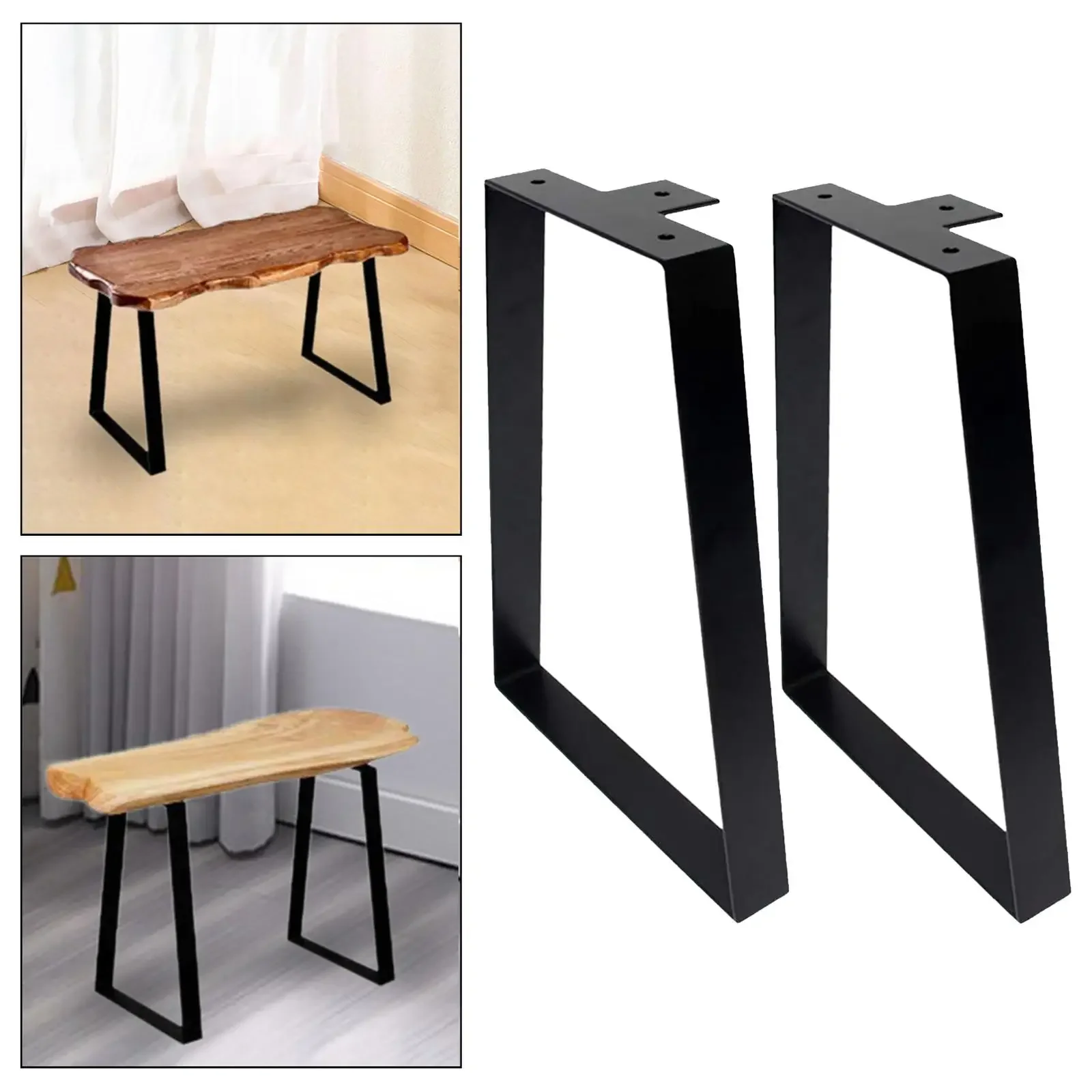 Pernas De Mesa De Metal para Mesa De Jantar, Pernas De Móveis, Pernas De Mesa De Ferro, Heavy Duty, DIY, Pernas De Banco De Substituição Industrial, Suportes Noturnos, 2x