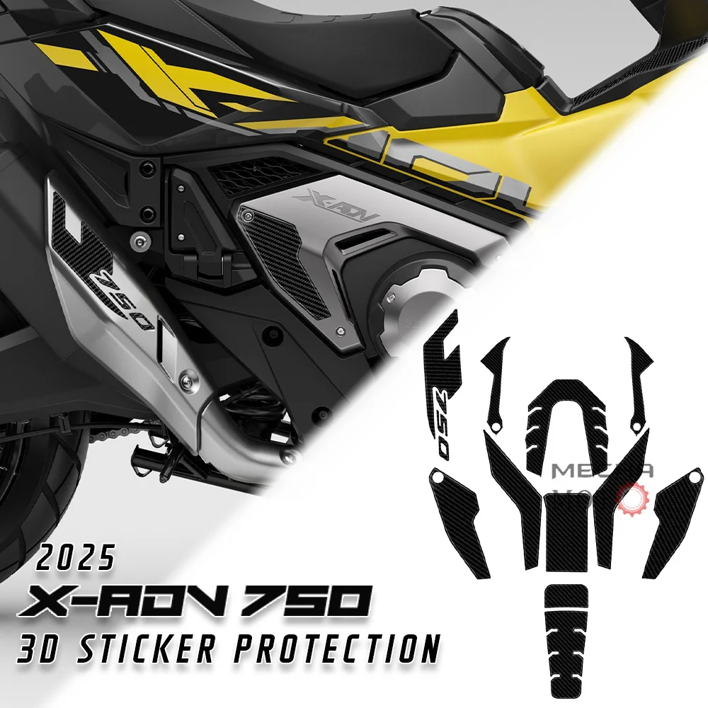 

Motorcycle Carbon Fiber 3D Resin Stickers for X ADV 750 2025 Stickers X-ADV 750 Accessories XADV 750 Tank pad Protector Fender