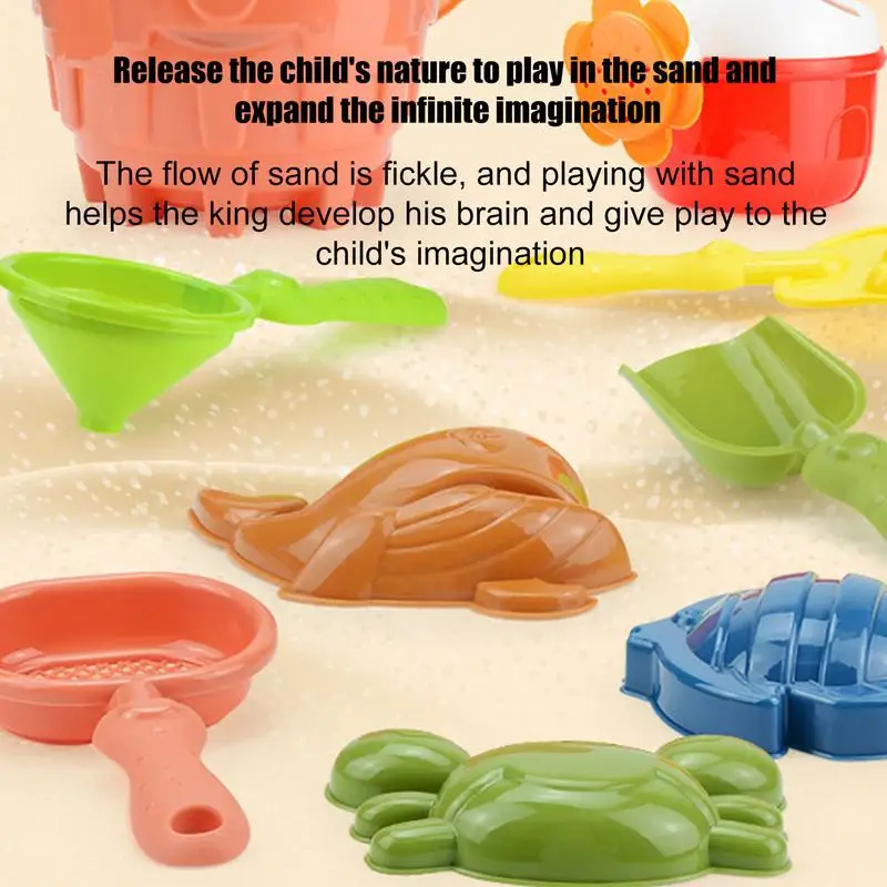 Toddler Beach Toys Outdoor Games Beach Toys Animal Sand Molds 9 Pcs Toddler Toys Sandbox Toys Travel Toys With Sand Bucket