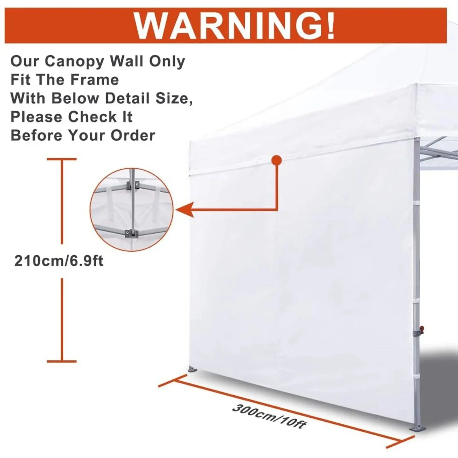 US Full Zippered Walls for 10 x 10 Pop Up Canopy,10x10 Canopy Sidewalls