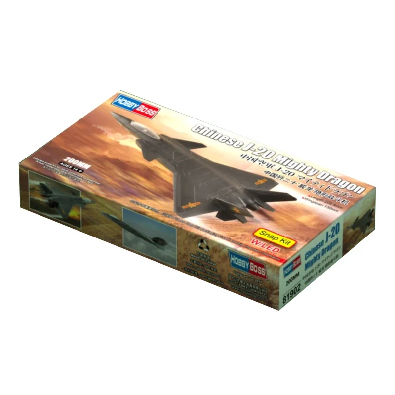 

Trumpeter 81902 China J-20 Veyron Stealth Fighter Lite Version Plastic Aircraft Model Kit