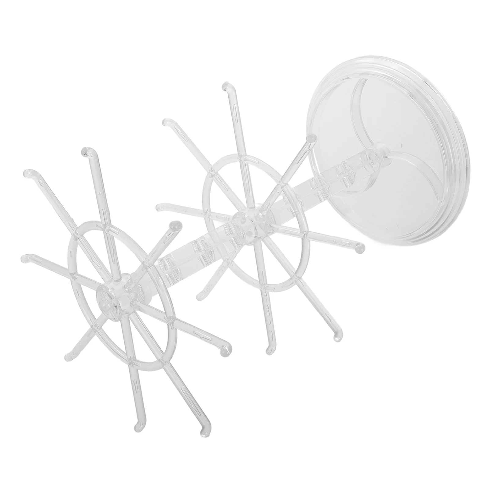 

Multifunctional Rotating Keychain Display Rack 3D Storage Stand for Hair Ties Accessories Organizer Hanging Holder Vertical