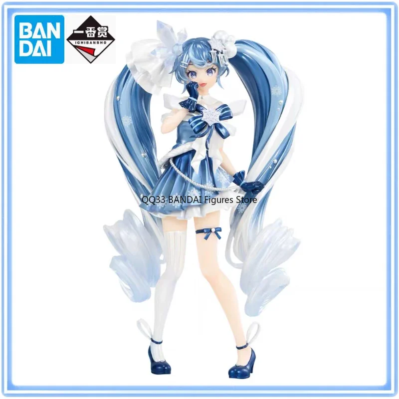 BANDAI Original Ichiban Kuji Hatsune Miku 2025 SNOW MIKU-Third Season Character Action Model Desktop Decoration Collectible