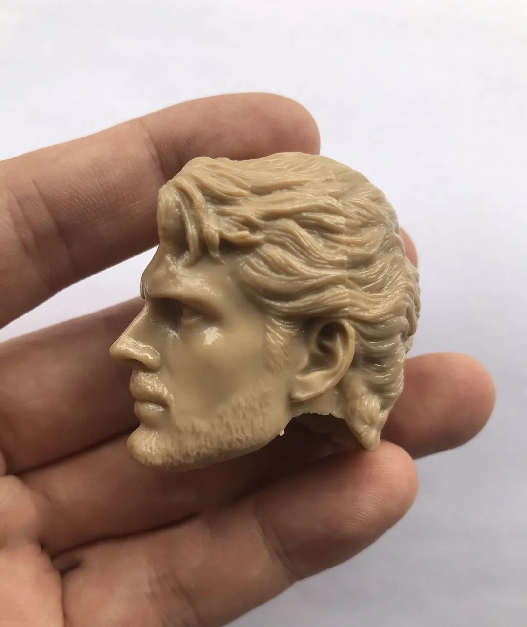 1/6 Male Soldier Unpainted Henry Cavill Beard Head Carving Sculpture Model Accessories Fit 12 Inch Action Figures