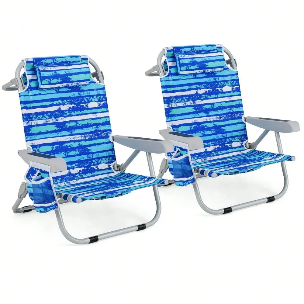 

Folding Beach Chair For Adult Lightweight Aluminum Camping Chair WithStorage Bag