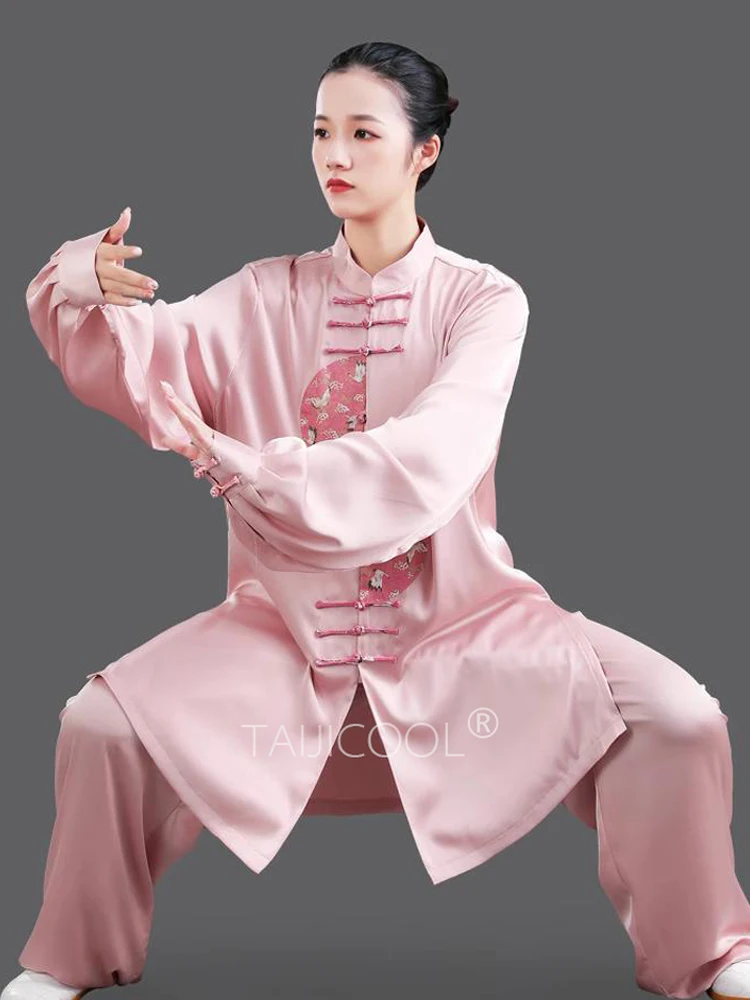 

Chinese Style Tai Chi Uniform for Men and Women, Martial Arts Performance Clothes, Eight Brocade Exercise Clothes