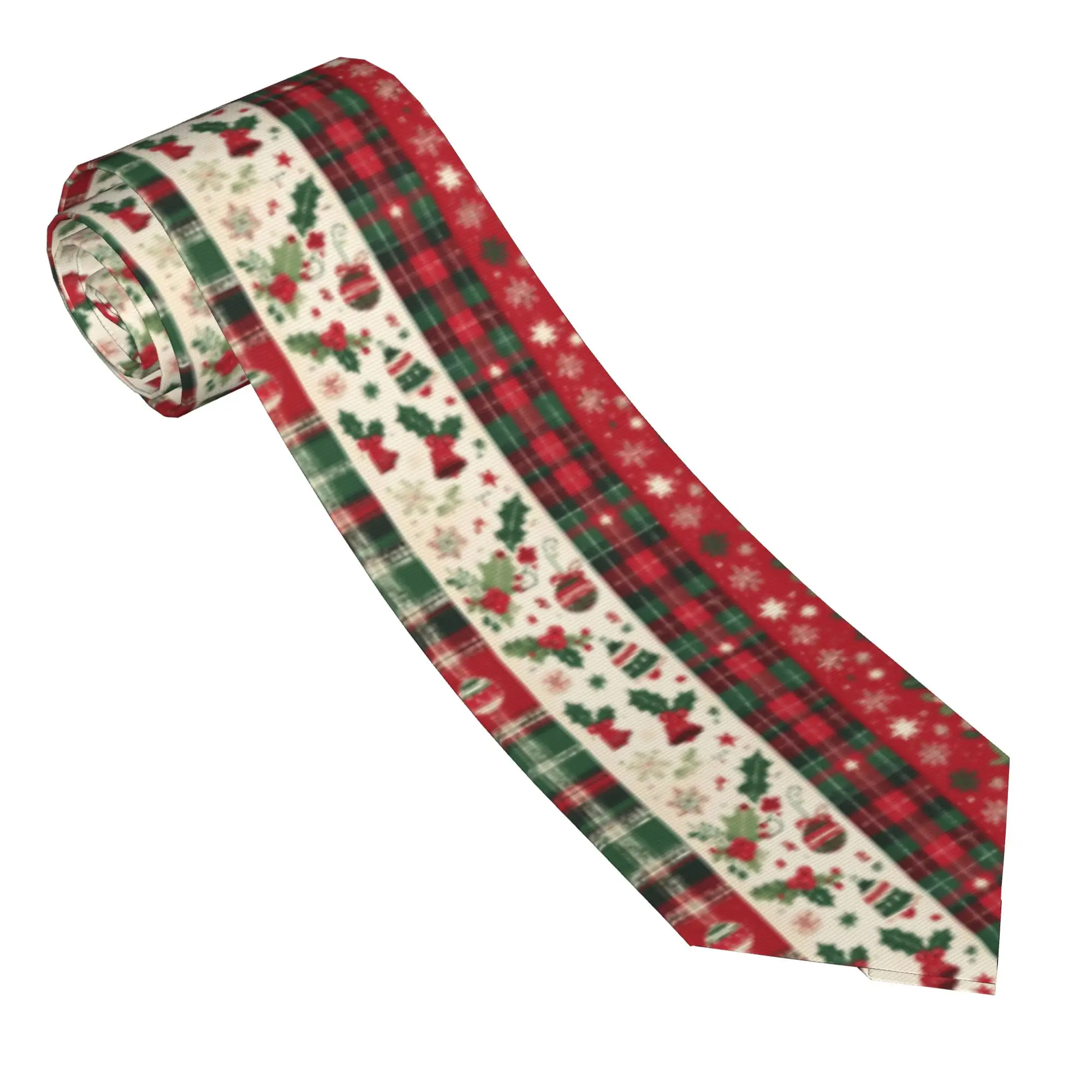 Christmas  Deer Trees Snowflakes Men Women Neckties 8 cm Neck Tie for Men Suits Accessories Cravat Wedding Accessories  Office