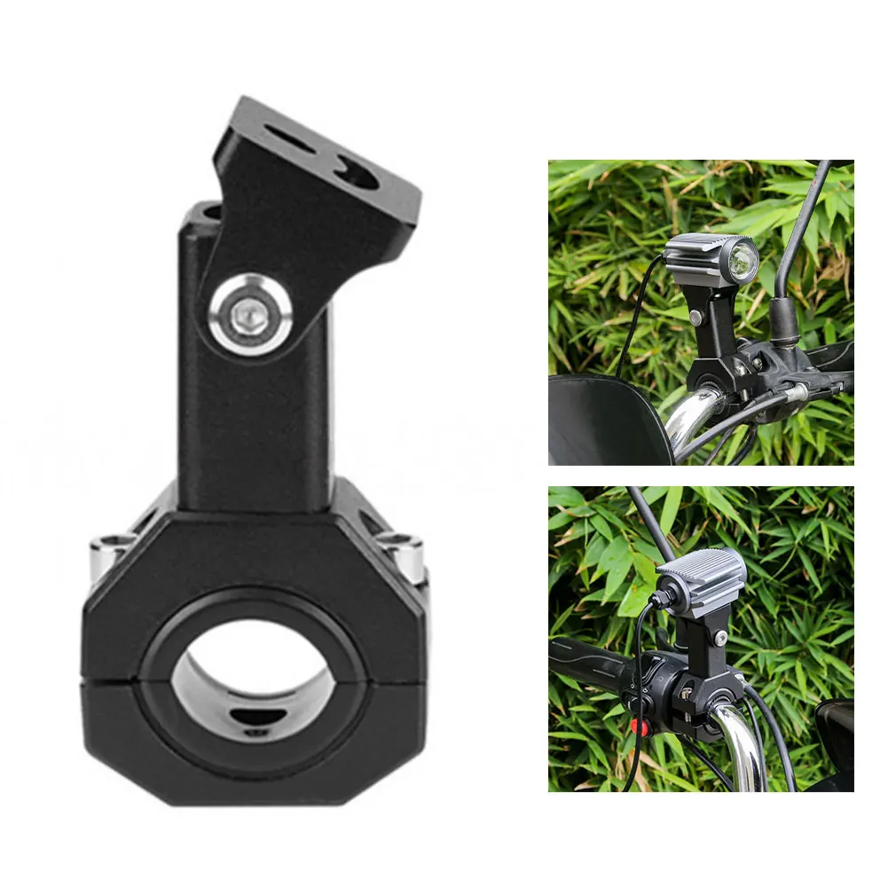 Adjustable Aluminum Alloy Spotlight Bracket for Motorcycles ATV UTV Front Bumper Handlebar Mount with Multi Angle