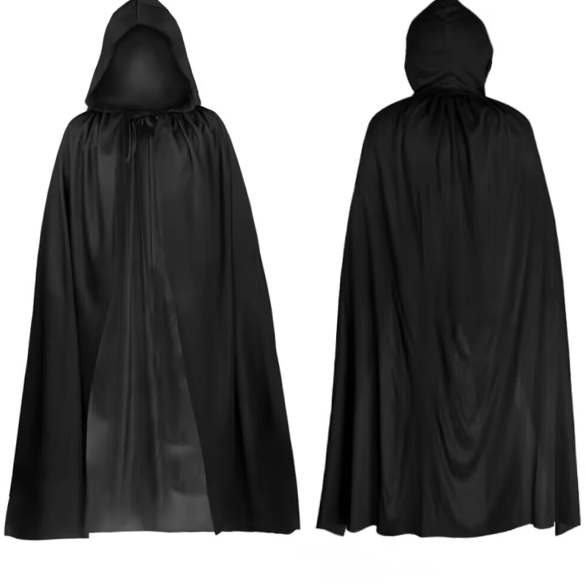 2026 Terror Stitch Halloween Party Cosplay boy Adult Death Black Cloak, Halloween Death Skull Skeleton Ball Costume Prop Set