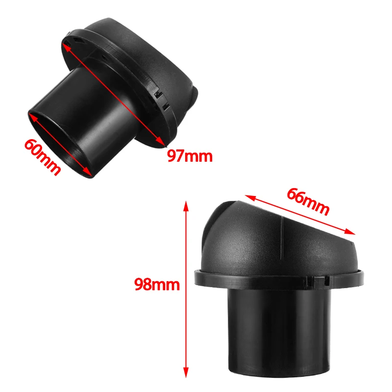 

75MM Car Air Diesel Heater Vent Ducting T Branch Splitter Exhaust Pipe Joiner Connector Vavle Flap Adjustable For Truck Camper