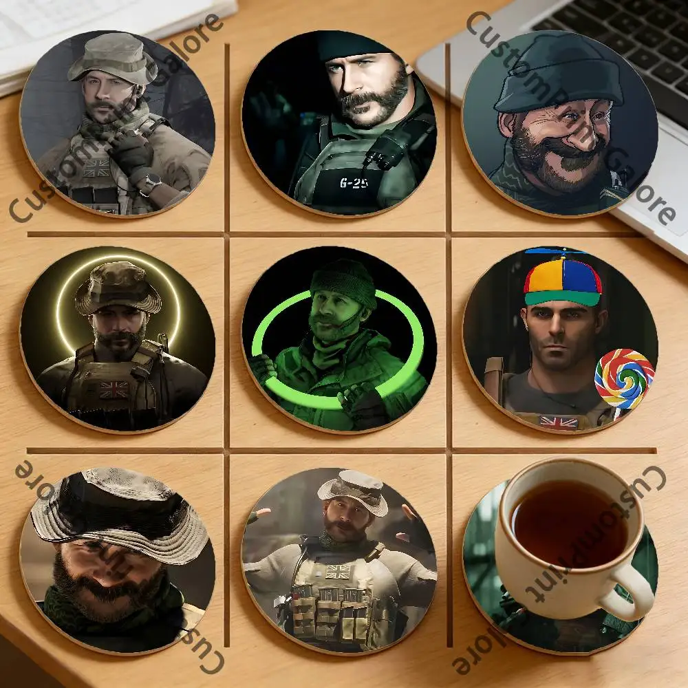 

Captain J-John P-Price Heat-Resistant Pine Coasters Lightweight Sturdy for All Drinkware Easy to Clean