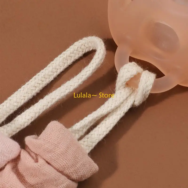 

Y4QA Pacifier Clip Chain for Baby Safe Infants Soothing Toy Lanyard Strap Dummy Holder Rope Prevent Loss and Contamination