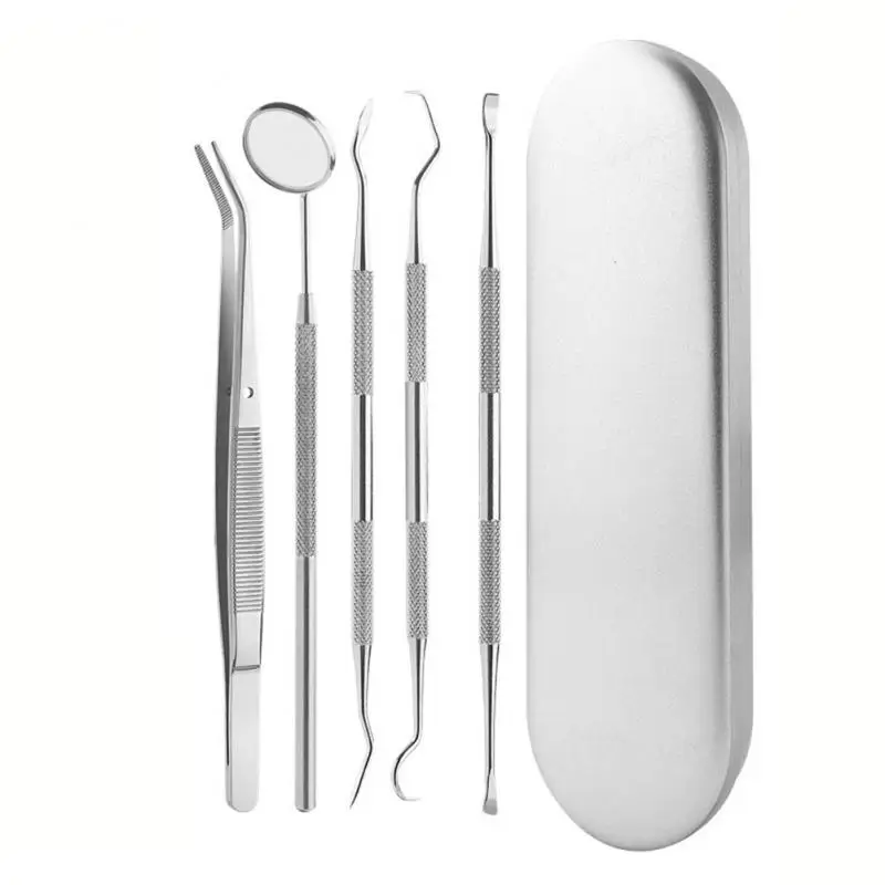 1 Set Mirror Sickle Tartar Scaler Teeth Pick Spatula Laboratory Equipment Dentist Gift Oral Care Tooth Cleaning Tools