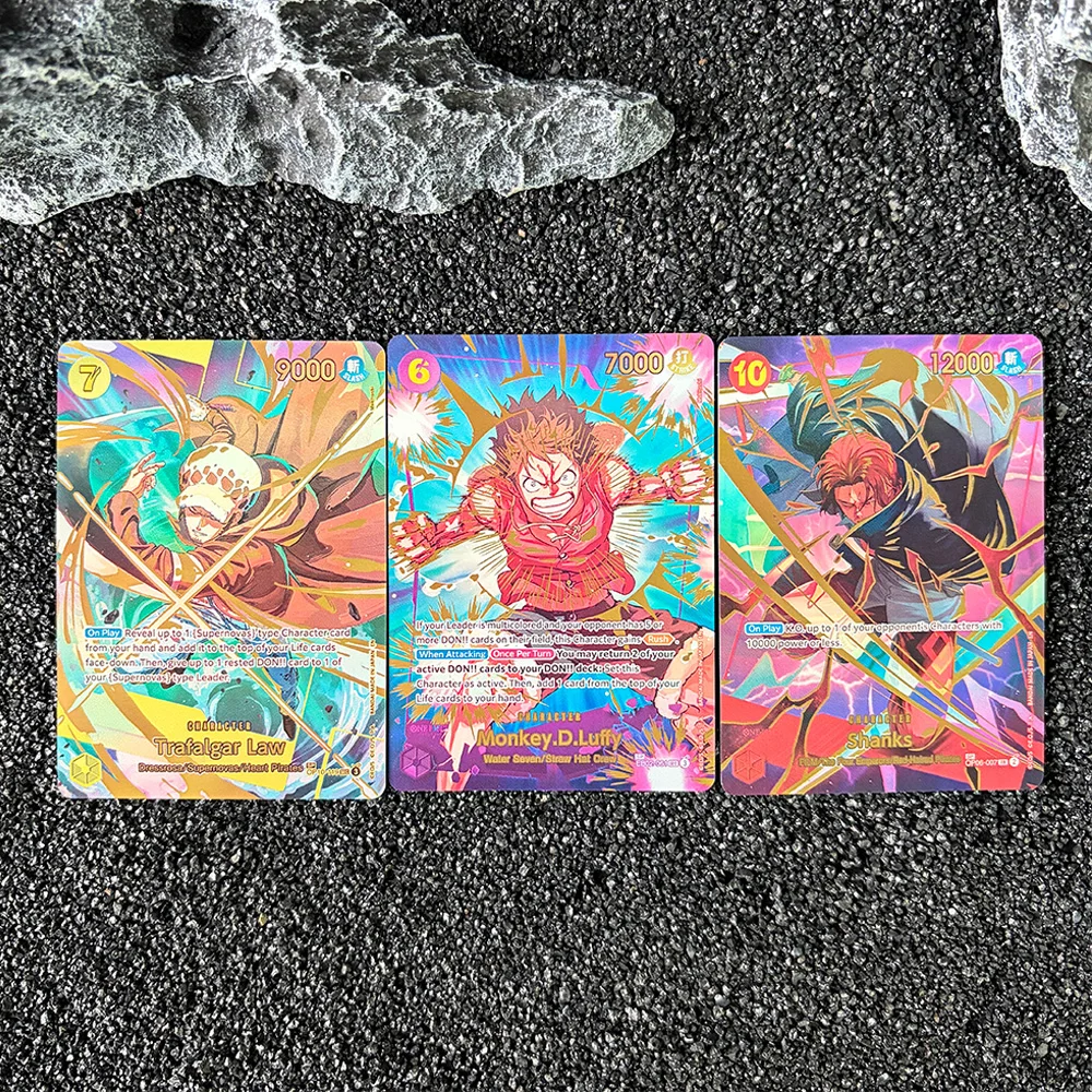 

DIY Proxy OPCG Card Single Card D.Luffy Shanks Law English Quality Replica Card Hobby Collectibles Game Card Anime Card Gift Toy