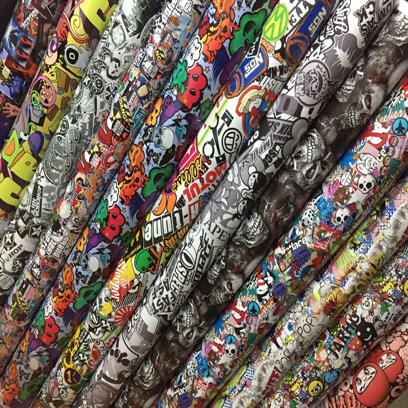 

20/30/40/50/58X152 см Премиум граффити наклейка бомб виниловая пленка автомобиль мотоцикл скутер велосипед упаковочные чехлы наклейка пленка