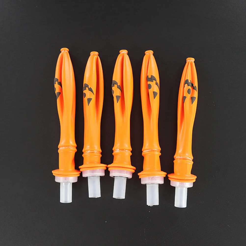 

1Set Halloween Pumpkin LED Balloons Inflatable Latex Party Balloons Safe for Kids Quick Inflate No Knotting