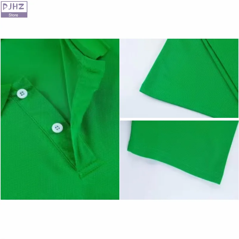 Multiple Sizes Business Work Polo shirts Solid Color Quick-drying Breathable Lapel Sports Polo Shirt  Customized Print Logo
