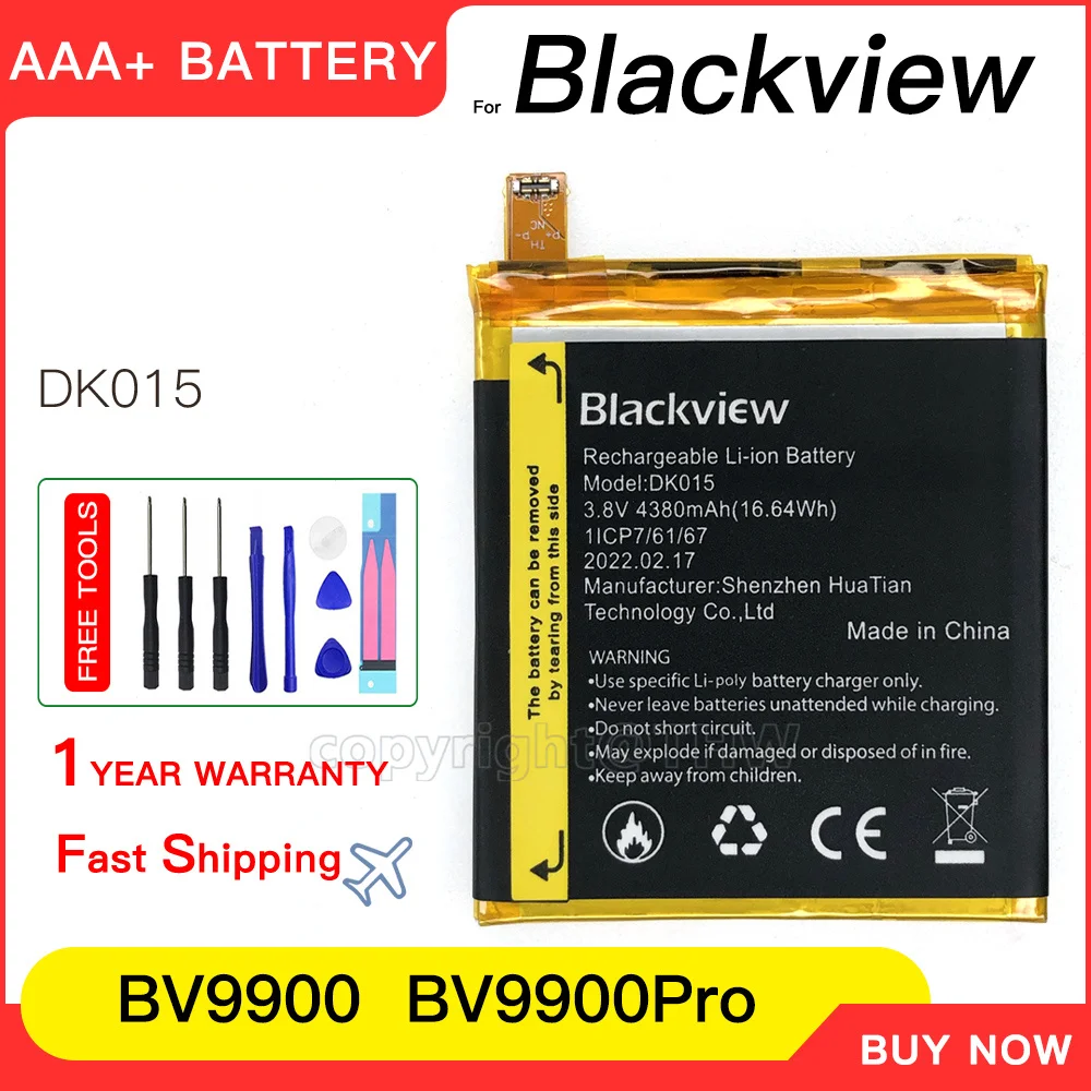 Genuine Original Battery DK015 For Blackview BV9900 Pro BV9900Pro Phone Batteries 5500mAh mobile  batteries+free tools