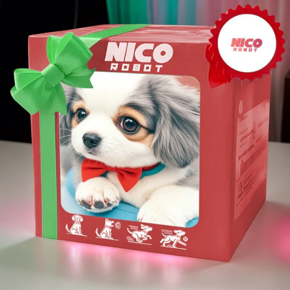 Electronic Robot Dog Interactive Plush Puppy Toy Battery Operated Stuffed Animal Dog Barking Tail Wagging for Kids Age 3 4 5 6