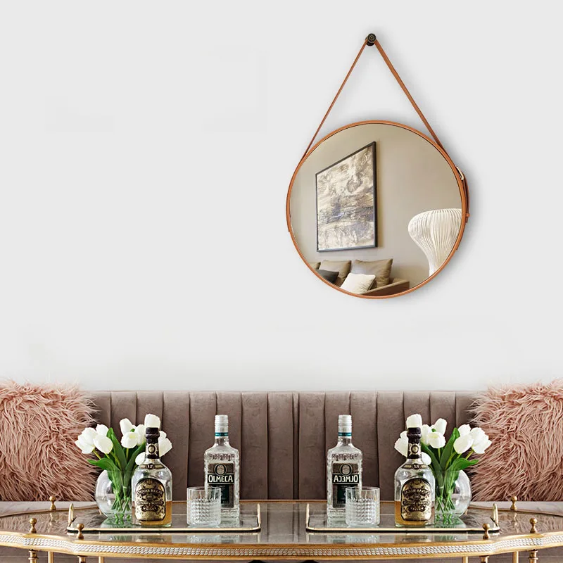 Decoration Home Modern Ornaments Living Room Mirror Light Large Full Body Mirrors Espelho Portable Makeup Wall Irregular image 2