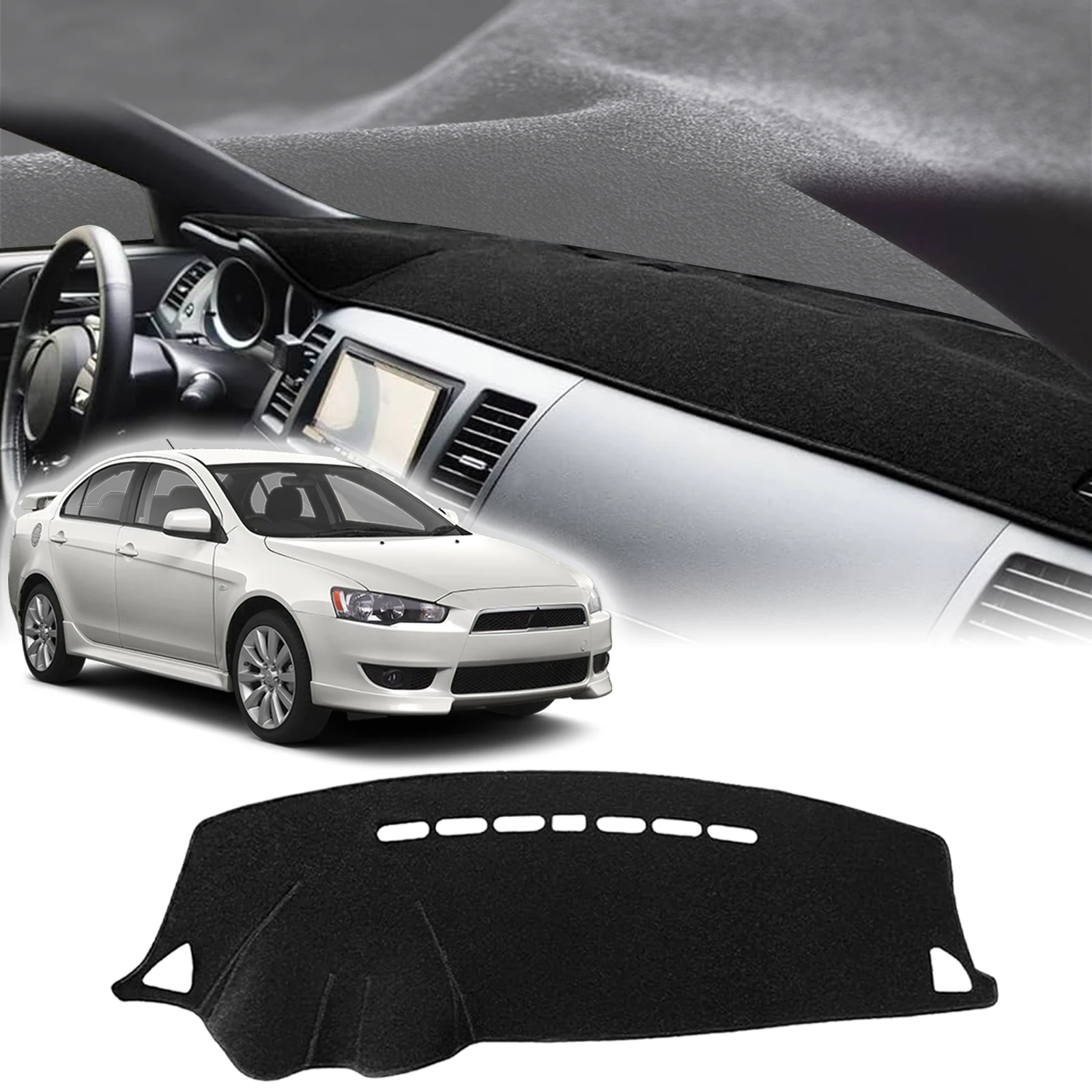 

for Mitsubishi Lancer 2008-2016 Ralliart EVO X Galant Fortis EX Protective Carpet Dashmat DashMat Sunshade Dashboard Cover Pad