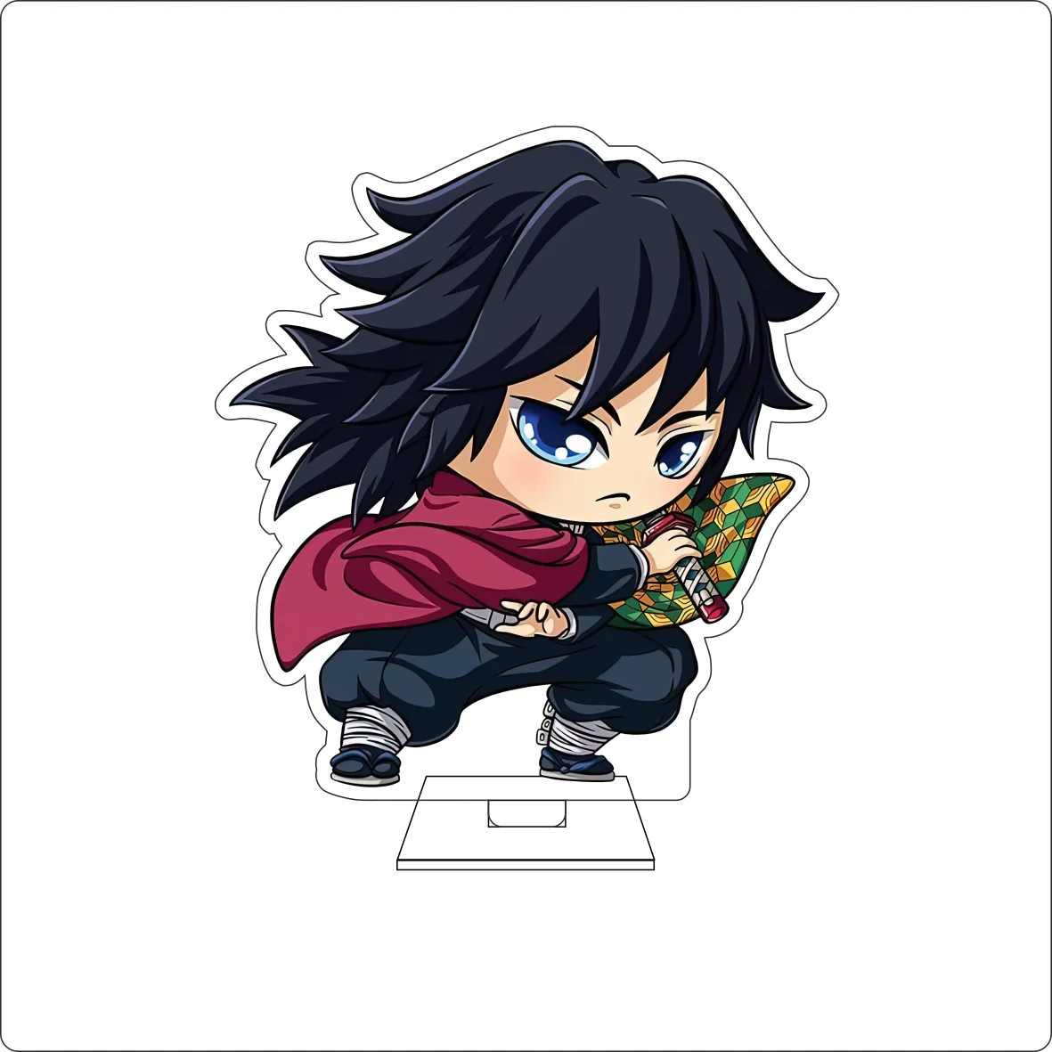 10CM Anime Demon Cosplay Cute Acrylic Figure Stand Plate Kamado Tanjiro Shinazugawa Genya Ornaments Gifts view 6