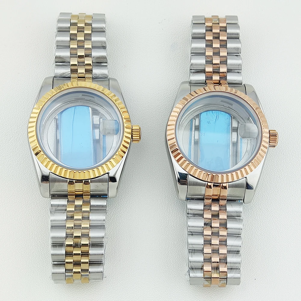 

Корпус часов 36 мм, корпус 8285, сапфировое стекло, корпус из нержавеющей стали, подходит для механизма 8285, циферблат 29 мм, детали для часов, браслет 20 мм