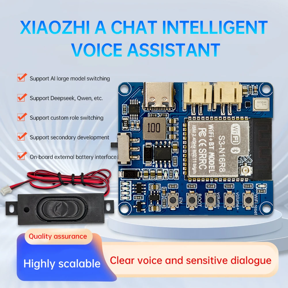 Xiaozhi Ai Artificial Intelligence Voice Chat Module Type C ESP32-S3 Development Board For Deepseek CH340X INMP441 MAX98357