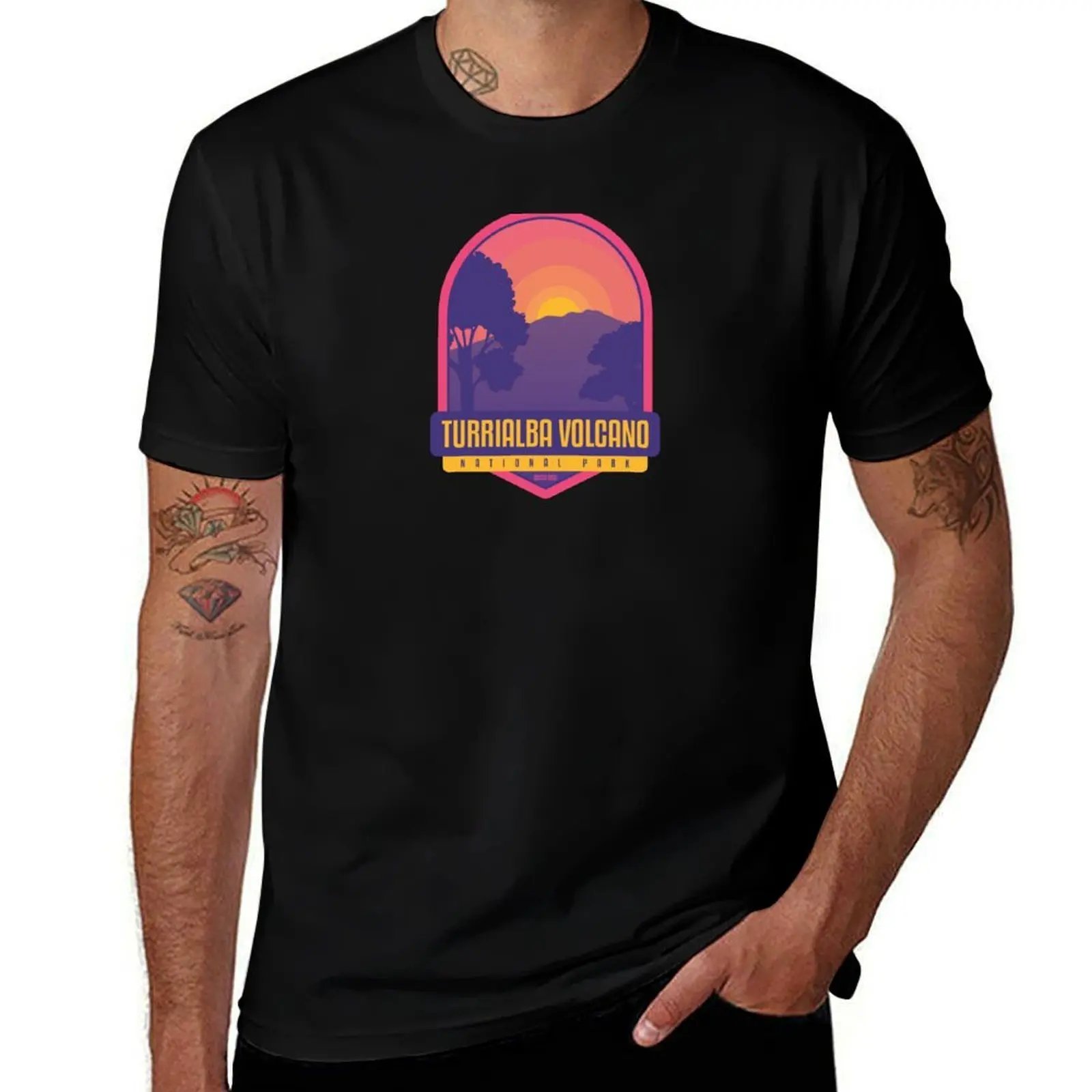 

Turrialba Volcano National Park - Costa Rica T-Shirt customizeds summer top vintage anime shirt tees t shirt men 100℅ cotton