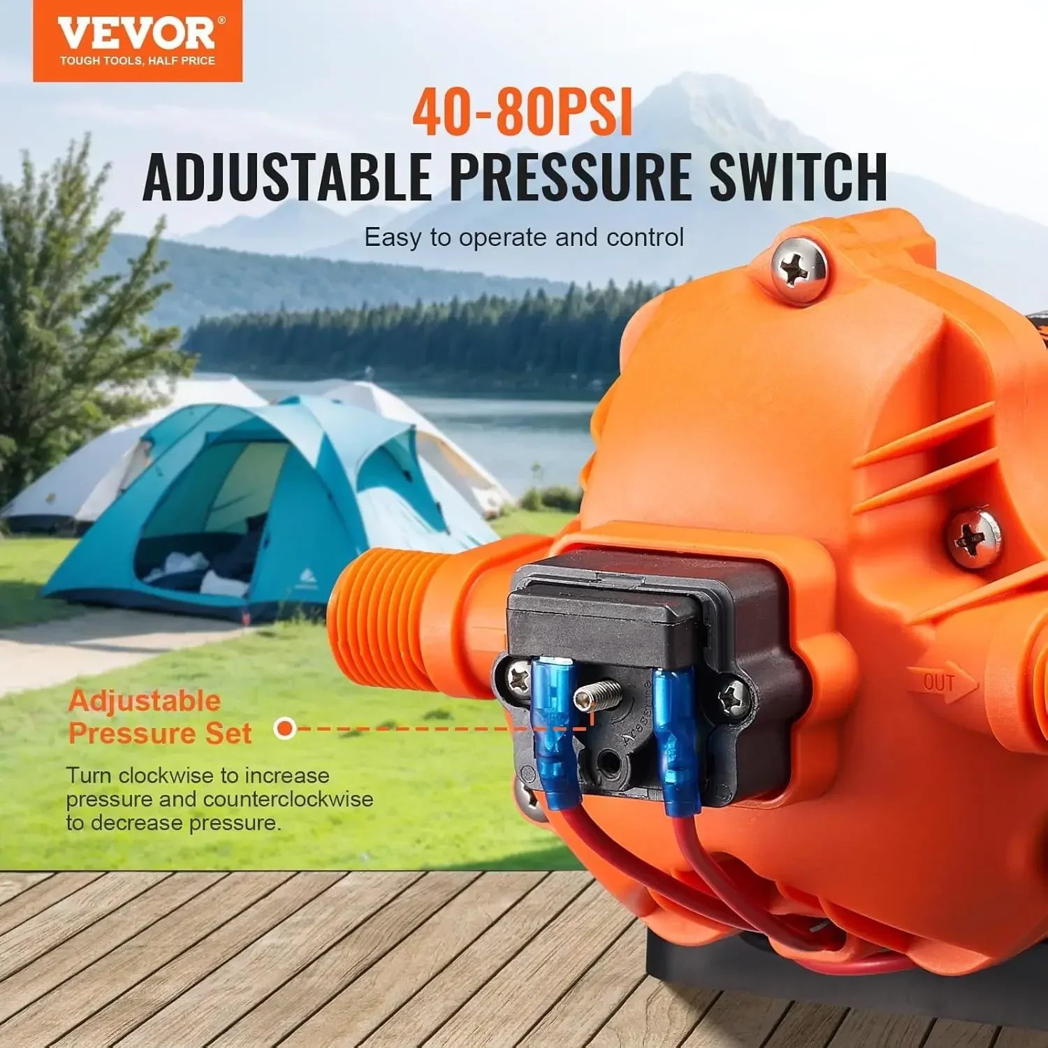 

[XMSJ-ограниченный запас, купить сейчас! ] Мембранный насос 12 В, 3 галлона в минуту (11,36 л/мин), 3-камерный водяной насос постоянного тока 12 В с автоматическим давлением S