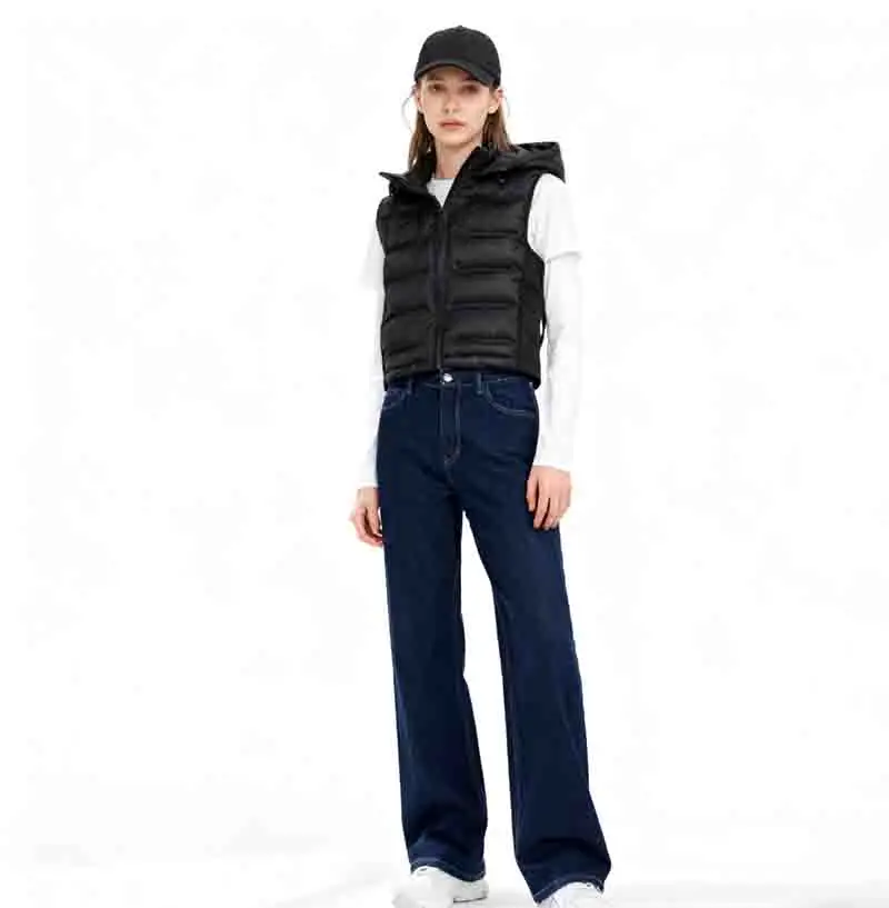 Coletes coletes grossos das mulheres topos para mulher primavera anti-rugas algodão sob medida contorno estilo preppy deslocamento diário respirável