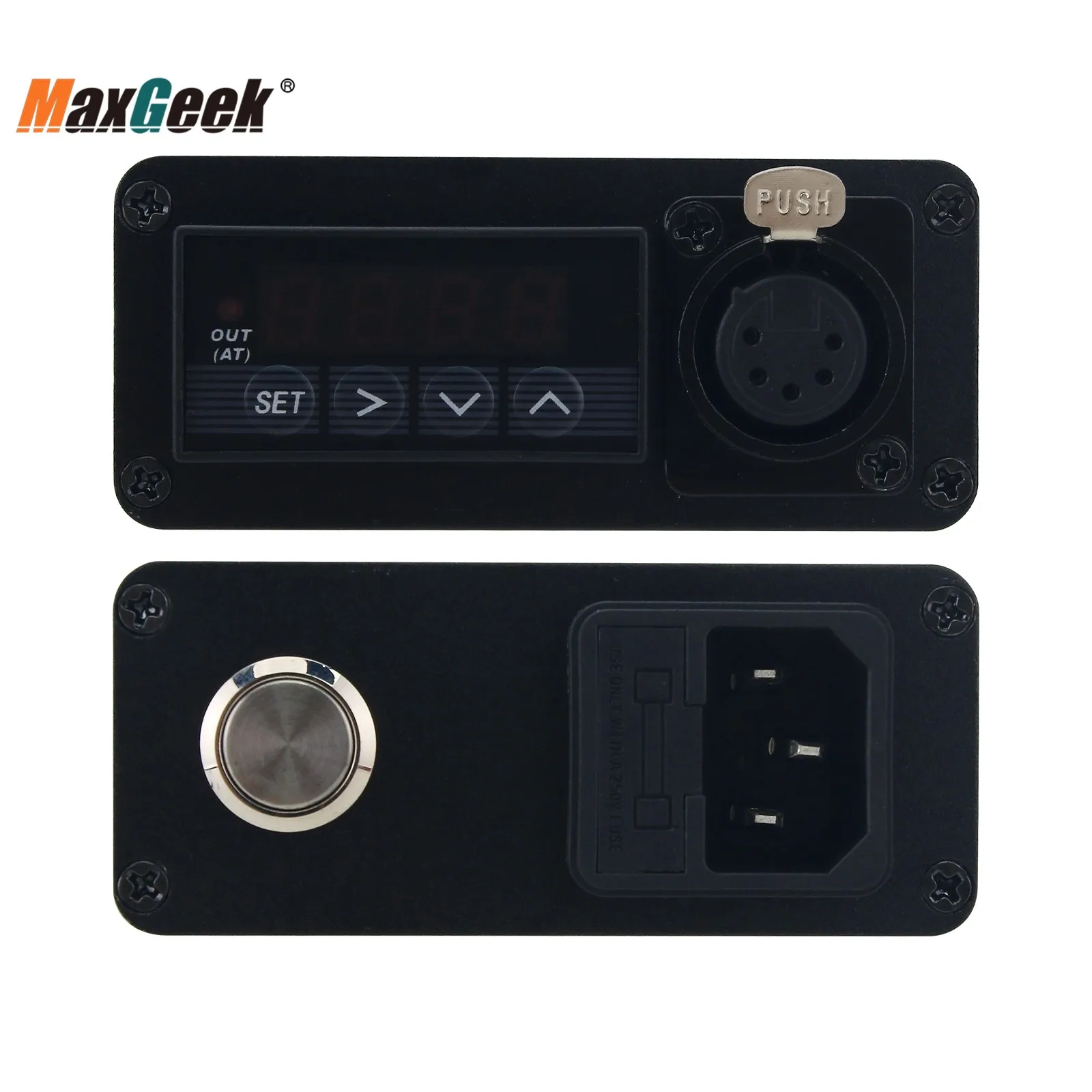 Maxgeek PID مجموعة التحكم في درجة الحرارة E-nail 0-999 ℃   مع برغي التيتانيوم ملحق التحكم في درجة الحرارة عالي الجودة