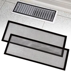 Floor Register Trap Vent Rectangular Mesh Magnetic Air Vent Screen Cover Anti-dust Filter Net for Wall Ceiling Floor Home Parts