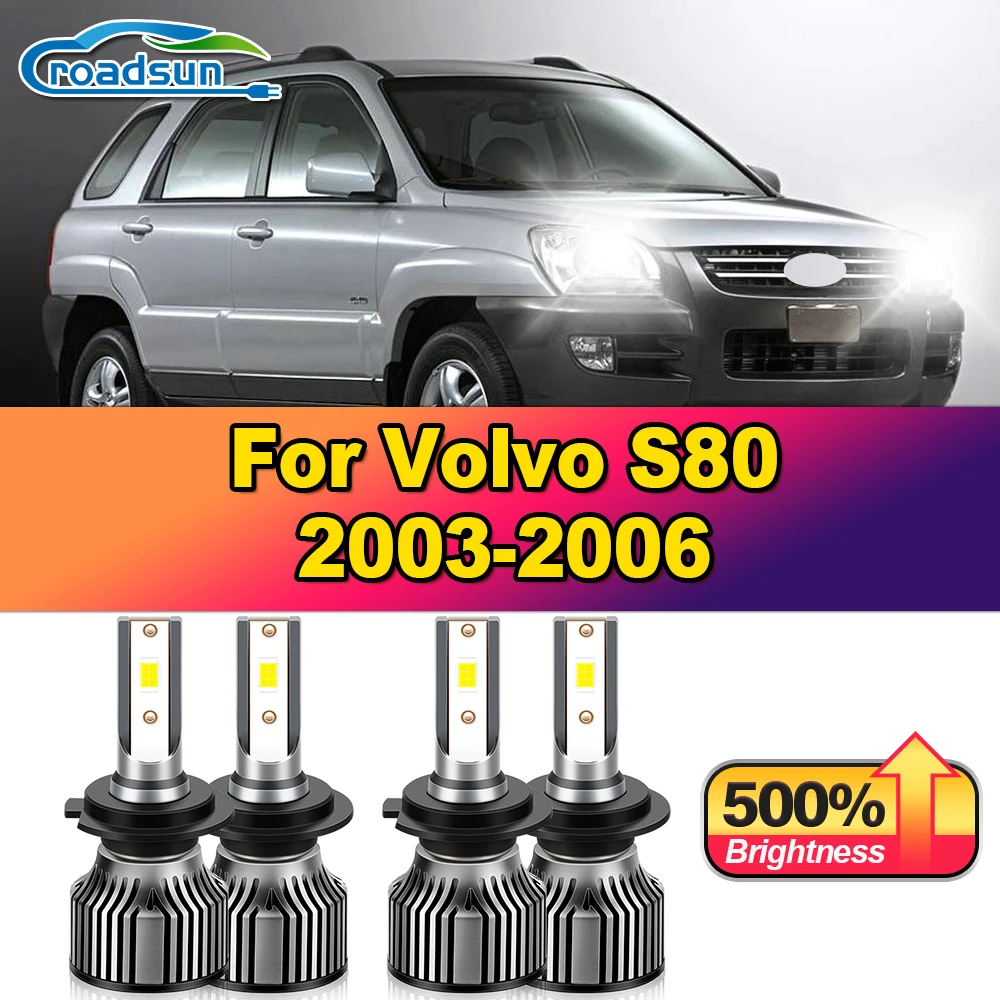 

240W CSP Chips LED Headlight Bulbs 40000LM Turbo Auto Lamps 12V 6000K High Low Beam Car Lights For Volvo S80 2003 2004 2005 2006