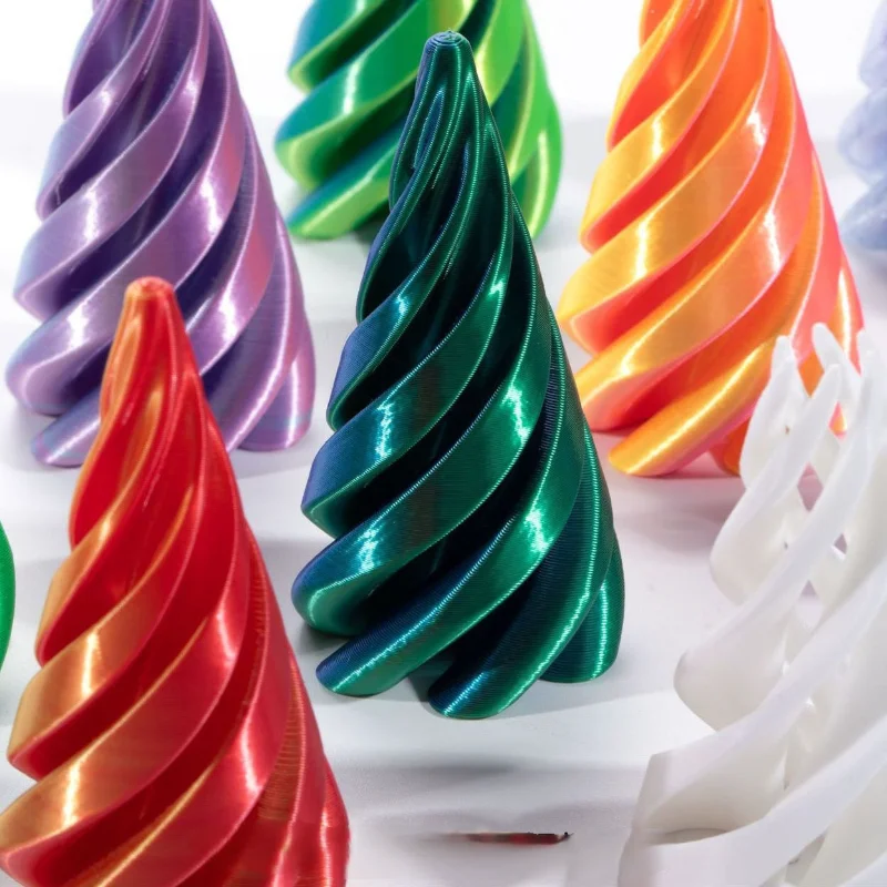 3d Printed Spiral Cone Pyramid Passthrough Sculpture Pass Through Pyramid Toy Mini Vortex Thread Illusion Cone Spiral Ornament