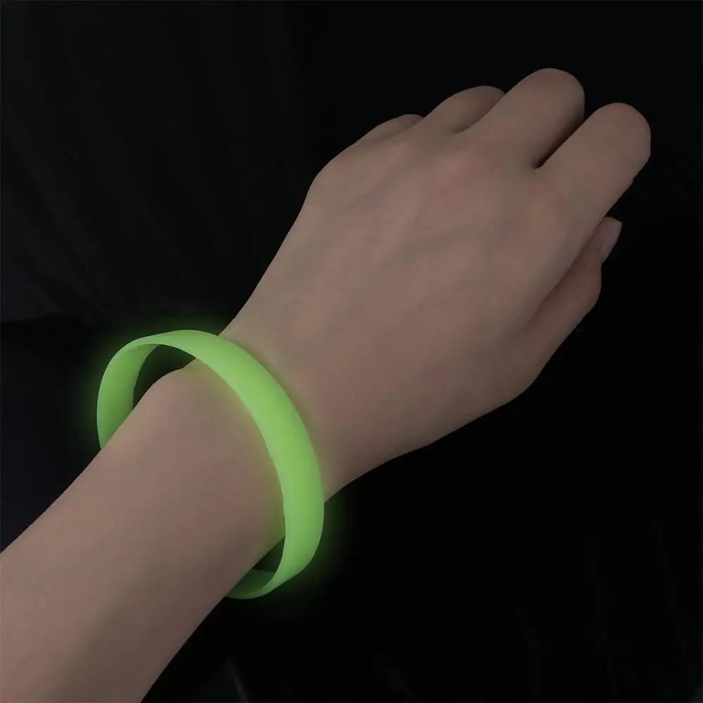 Cuff Bangle Hand Bands Bangle Accessories Fitness Wristband Sports Wristbands Silicone Sweat Band Luminous Rubber Bracelets