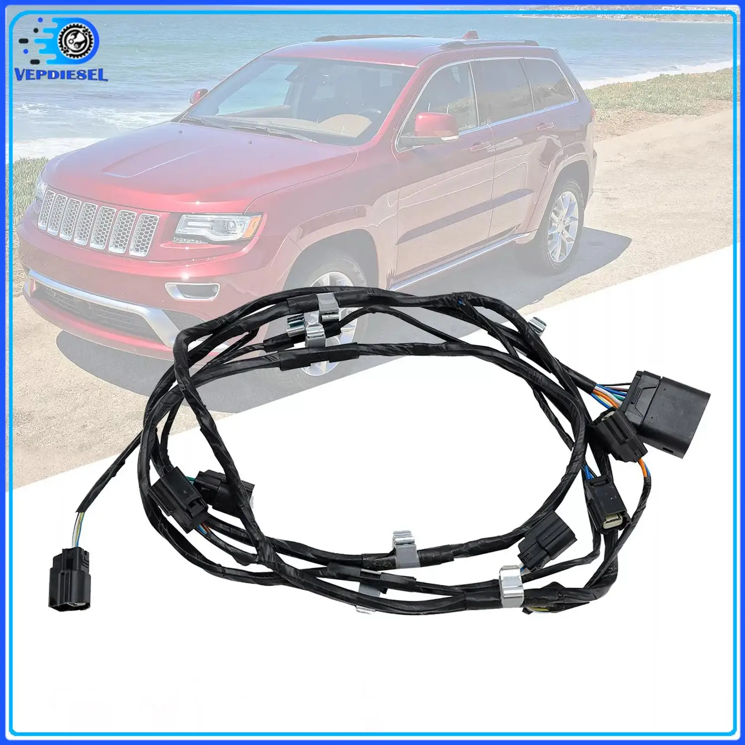 

68143109AB Жгут проводов передней фасции для Jeep Grand Cherokee 2014-2015, прямая замена автозапчастей