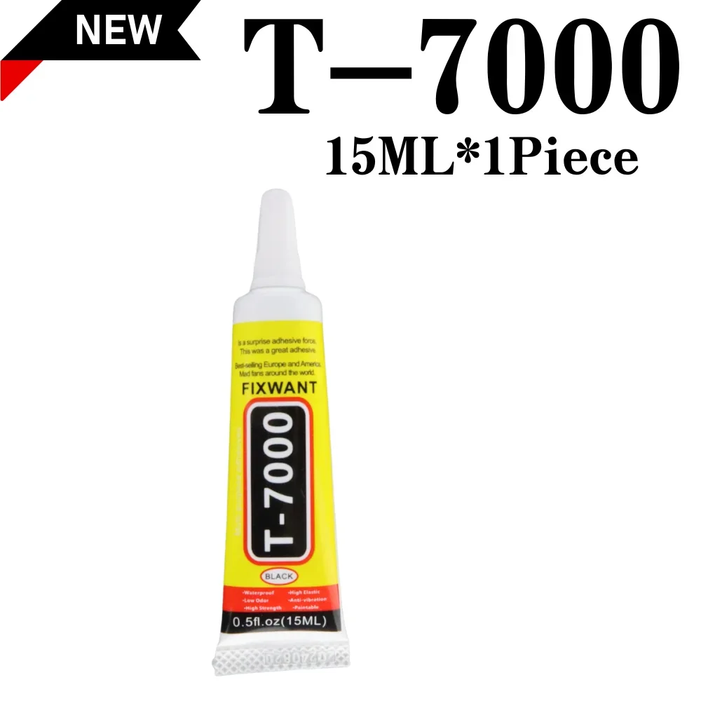 Heldere B-7000 & zwarte T-7000 lijm 15 ml/50 ml/110 ml, sieraden ambacht, waterdichte sneldrogende harslijm telefoonscherm reparatielijm