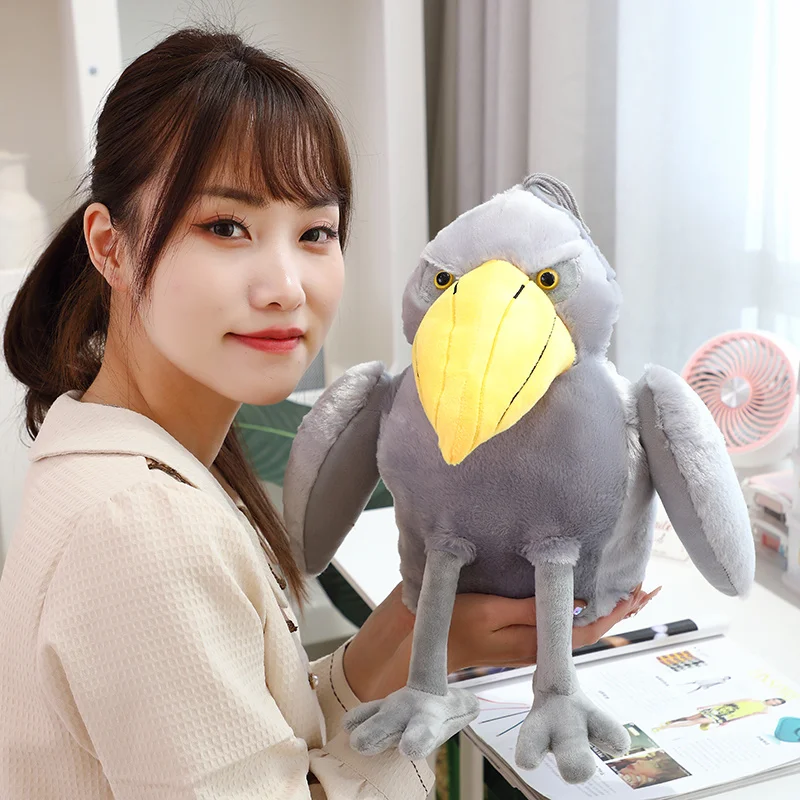 Cute Toucan Shoebill Doll Stuffed Toy Comfy Plush Room Car Tissue Box Decor Sleep Present Soft Cushion Xmas Birthday Gift