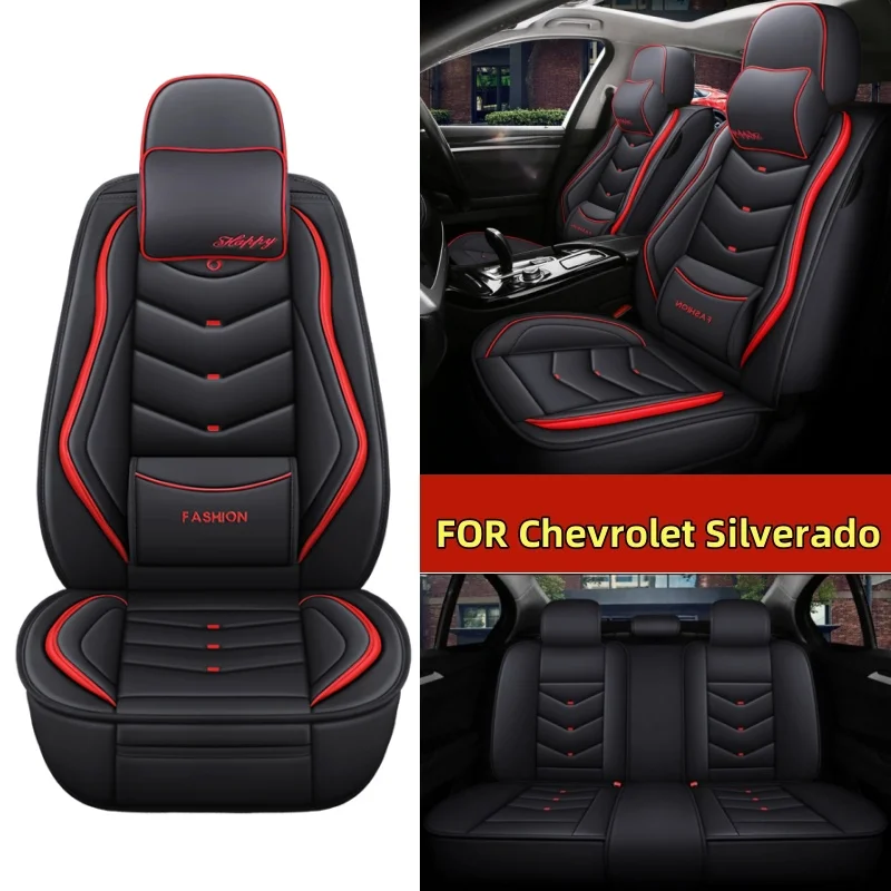

Чехол на автомобильное сиденье для Chevrolet Silverado, водонепроницаемый износостойкий, мягкий и удобный чехол на сиденье из искусственной кожи