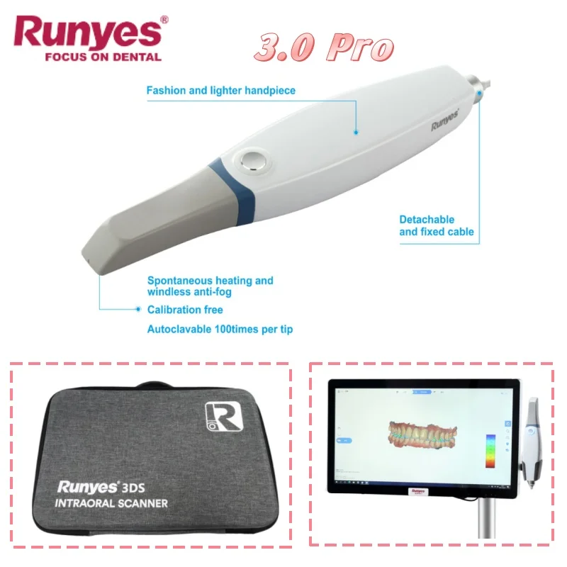 Runyes Digital Dental 3.0 Pro Intraoral Scanner Dentistry 3D imaging & fast impression taking For Digital Implant/Orthodontics