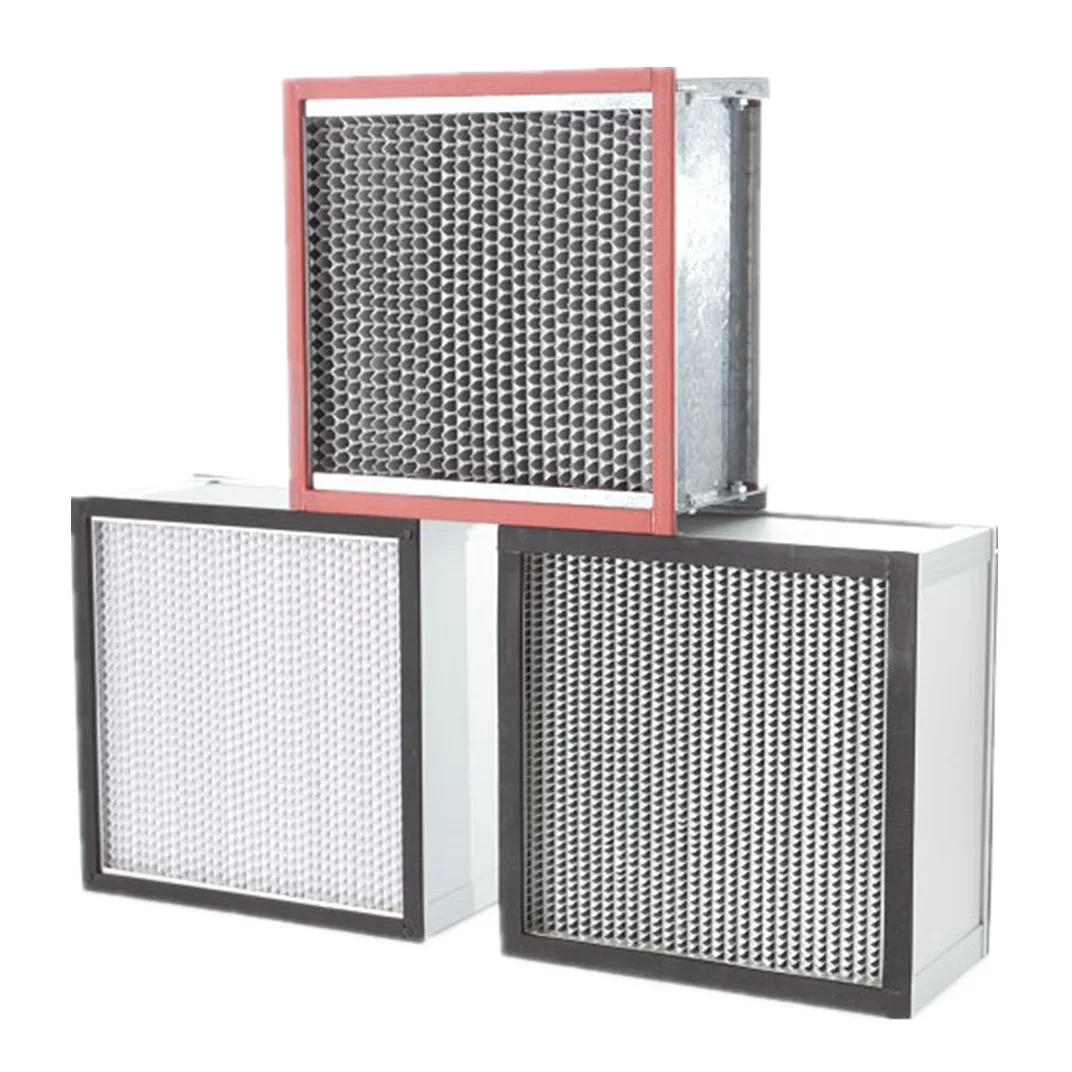 

High-Temp H13 H14 Stainless Steel Frame Heat-Resistant High Temperature Panel Filter with Separator Clapboard Air Filter
