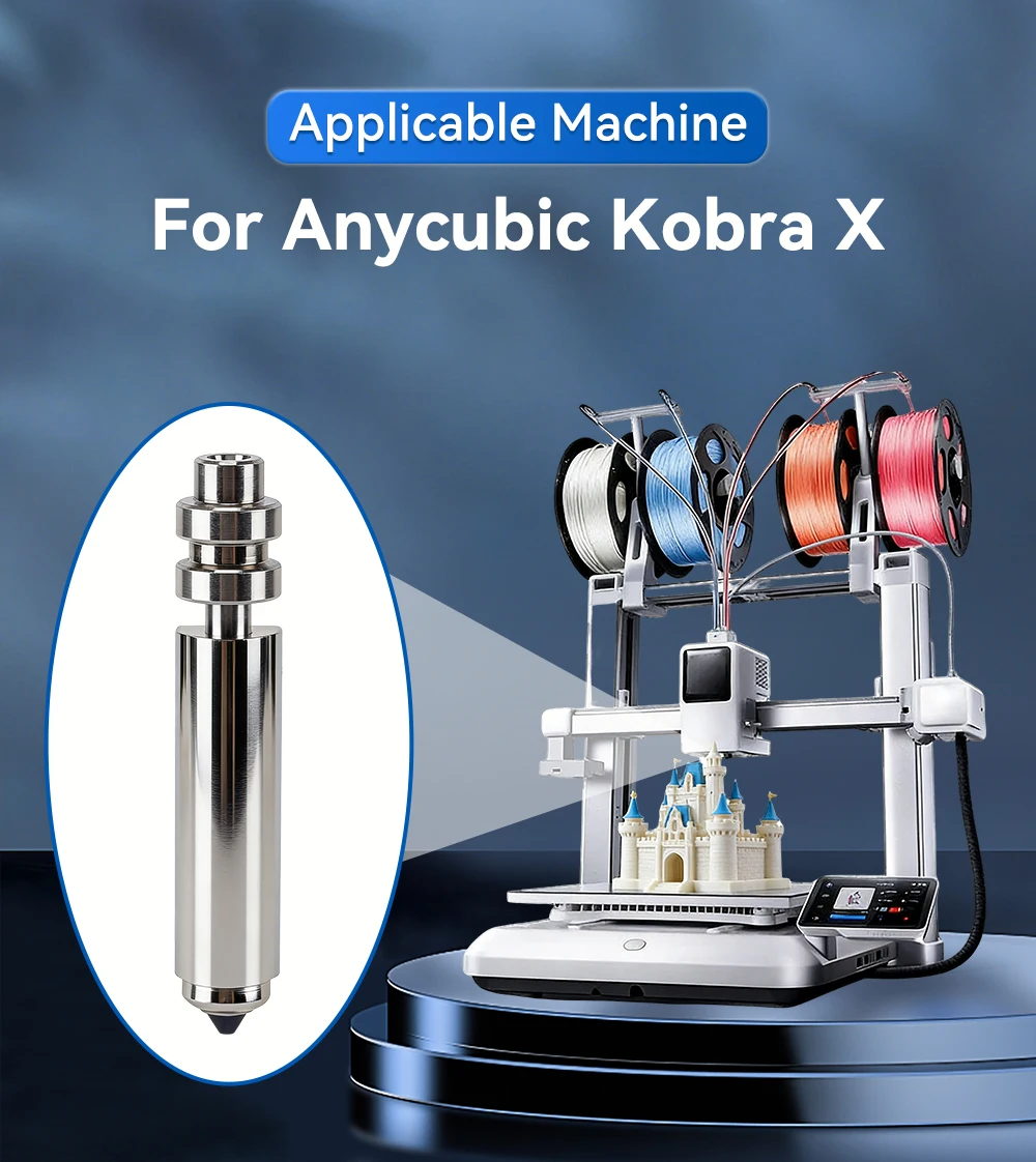 Bimetall-Düse für Anycubic Kobra X Hotend 3D-Druckerteile Bimetallische Düsen Kobra X 300 ° C Hochtemperatur-Druckkopfdüse – Detail 1