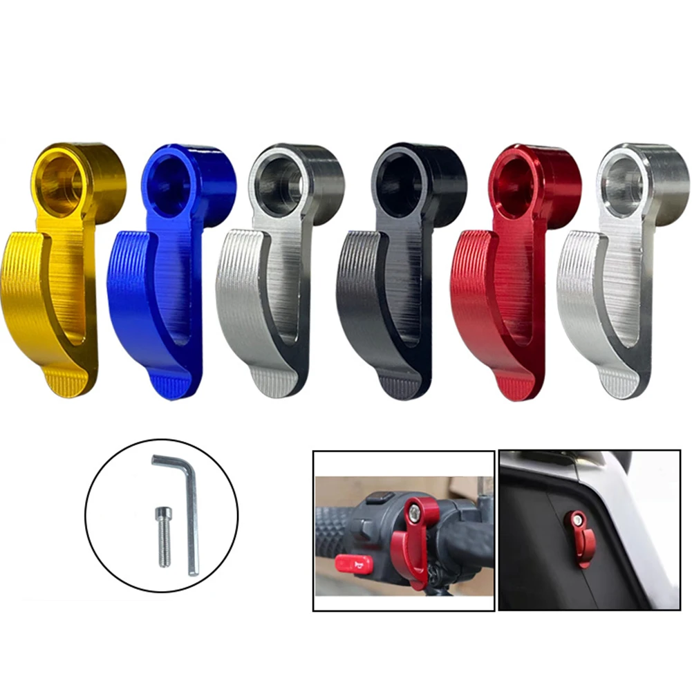 Gancho de un solo orificio para motocicleta de aleación de aluminio, bolsa para casco, soporte de gancho de transporte, gancho portátil para casco de motocicleta y vehículo eléctrico