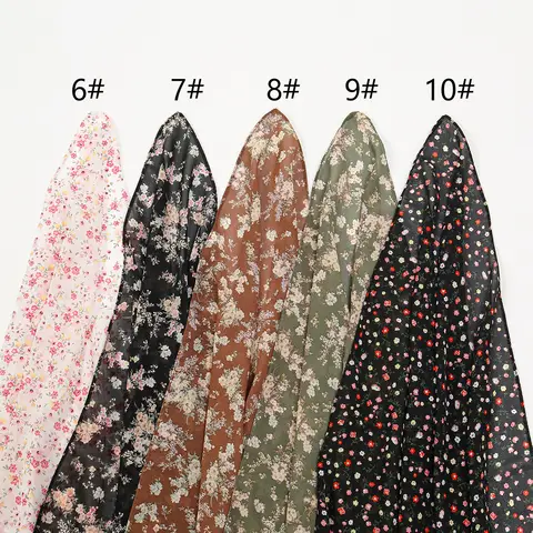 12 best sales मुद्रित शिफॉन हिजाब - №6