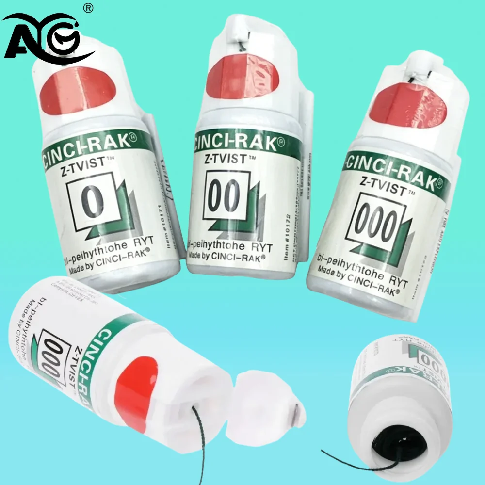 

AG Size 0 00 000 Dental Thread Disposable Gingival Retraction Cord Knitted Cotton Gum Line Dentist Material 1/3 Bottle