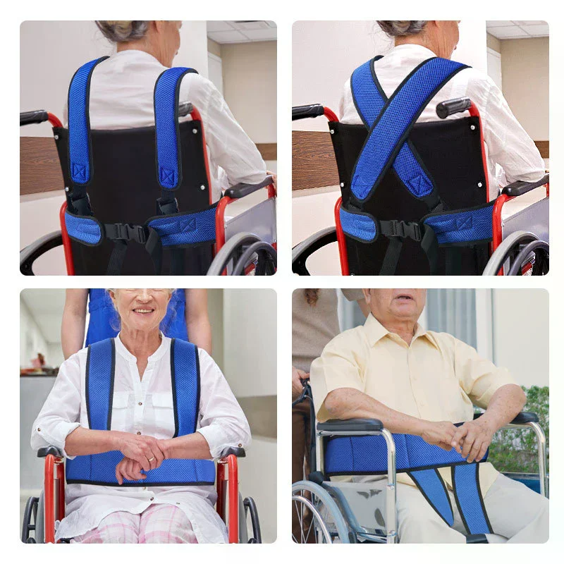

Wheelchair Fall Prevention Safety Seat Belt Shoulder Fixing Straps Nursing Band For Elderly Patients Harness Brace Support Vest