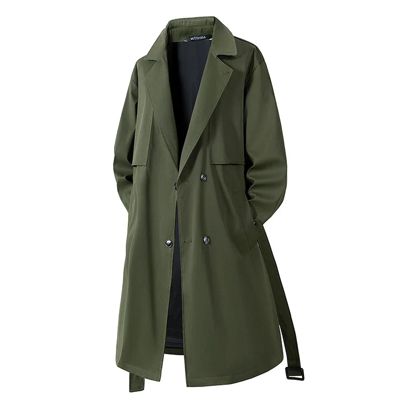 2026 Spring Autumn Mid-length British Trench Coat Light Ripe Lace-up Trench Coat